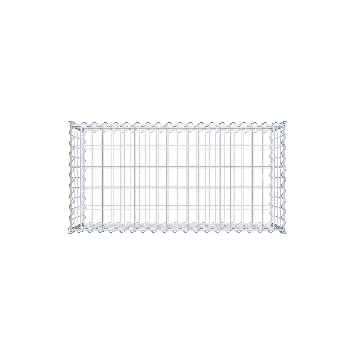 Gabion 100 cm x 40 cm x 50 cm (L x H x P), mailles 5 cm x 10 cm, spirale