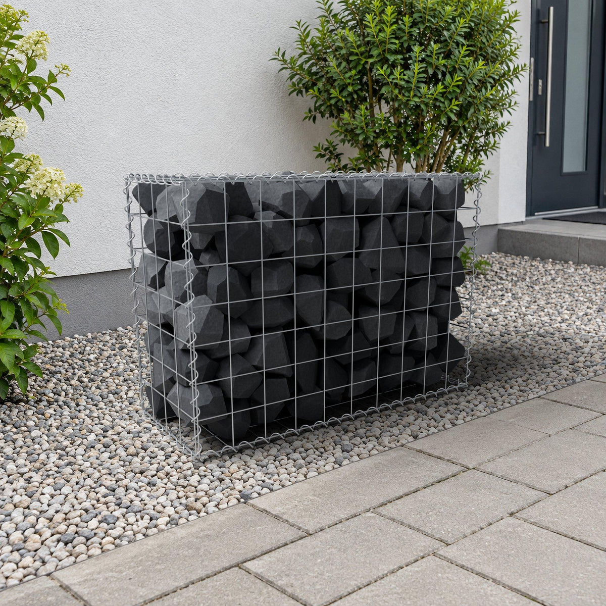 Gabion 100 cm x 70 cm x 40 cm (L x H x D), maskstorlek 10 cm x 10 cm, spiral