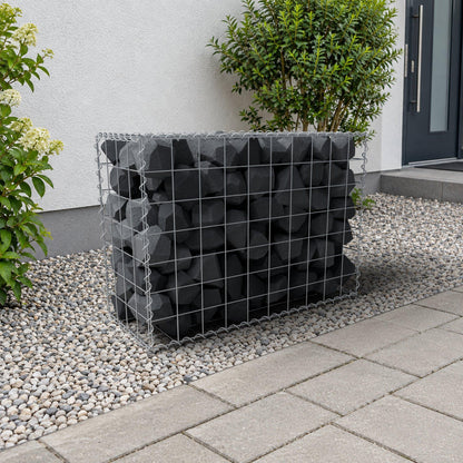 Gabion 100 cm x 70 cm x 40 cm (L x H x D), maskstorlek 10 cm x 10 cm, spiral