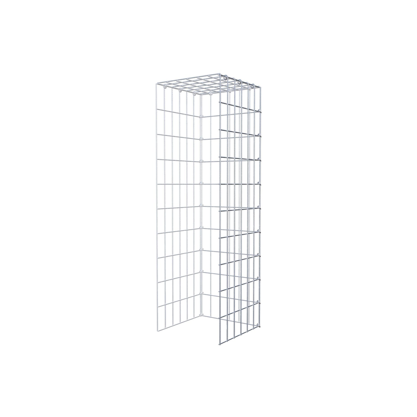 Gavión adicional tipo 4 100 cm x 30 cm x 30 cm (L x A x P), malla 5 cm x 10 cm, anillo en C