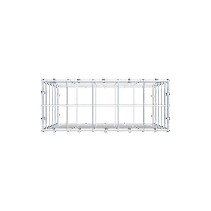 Gabion 50 cm x 50 cm x 20 cm (L x H x D), maskestørrelse 10 x 10 cm, spiralring
