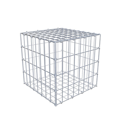 Gabion 40 cm x 40 cm x 40 cm (L x H x P), mailles 5 cm x 10 cm, anneau en C