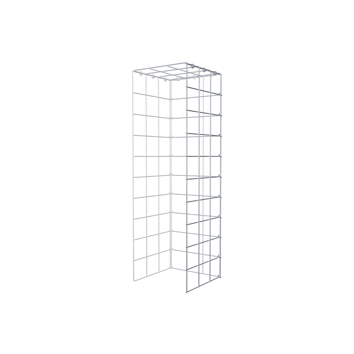Fourche rapportée type 4 100 cm x 30 cm x 30 cm (L x H x P), mailles 10 cm x 10 cm, anneau C