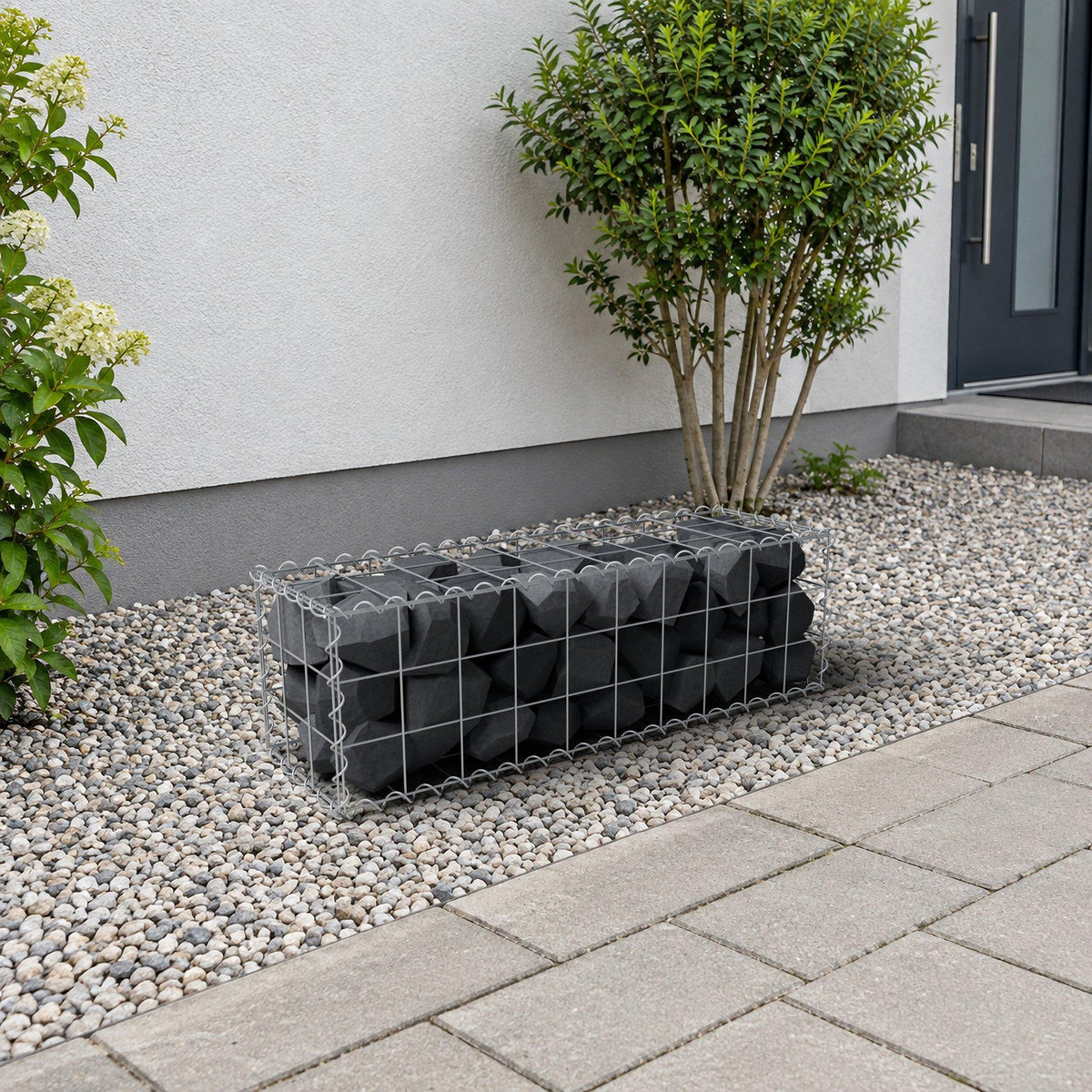 Gabbione 100 cm x 30 cm x 30 cm (L x H x P), maglia 10 cm x 10 cm, spirale