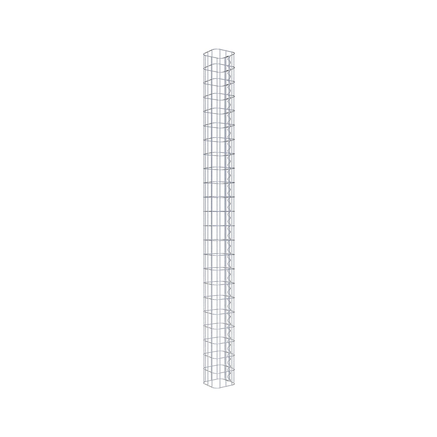 Colonna di gabbioni quadrata 17 cm x 17 cm, 230 cm di altezza, MW 5 cm x 10 cm