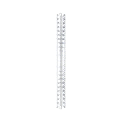 Colonna di gabbioni quadrata 17 cm x 17 cm, 230 cm di altezza, MW 5 cm x 10 cm