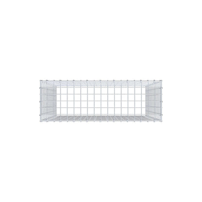 Mounted gabion type 3 100 cm x 90 cm x 30 cm (L x H x D), mesh size 5 cm x 5 cm, C-ring