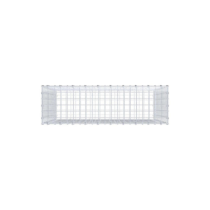 Gabbione 100 cm x 90 cm x 30 cm (L x H x P), maglia 5 x 5 cm, anello a spirale
