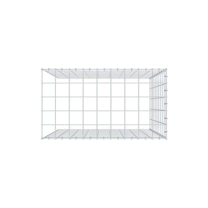 Gavión adicional tipo 4 100 cm x 90 cm x 50 cm (L x A x P), malla 10 cm x 10 cm, anillo en C