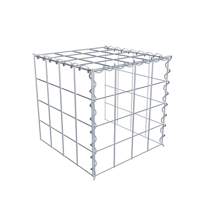 Gabião tipo 4 40 cm x 40 cm x 40 cm (C x A x P), malhagem 10 cm x 10 cm, espiral