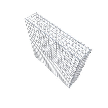 Opvokset gabion type 4 100 cm x 100 cm x 20 cm (L x H x D), maskestørrelse 5 cm x 5 cm, spiral