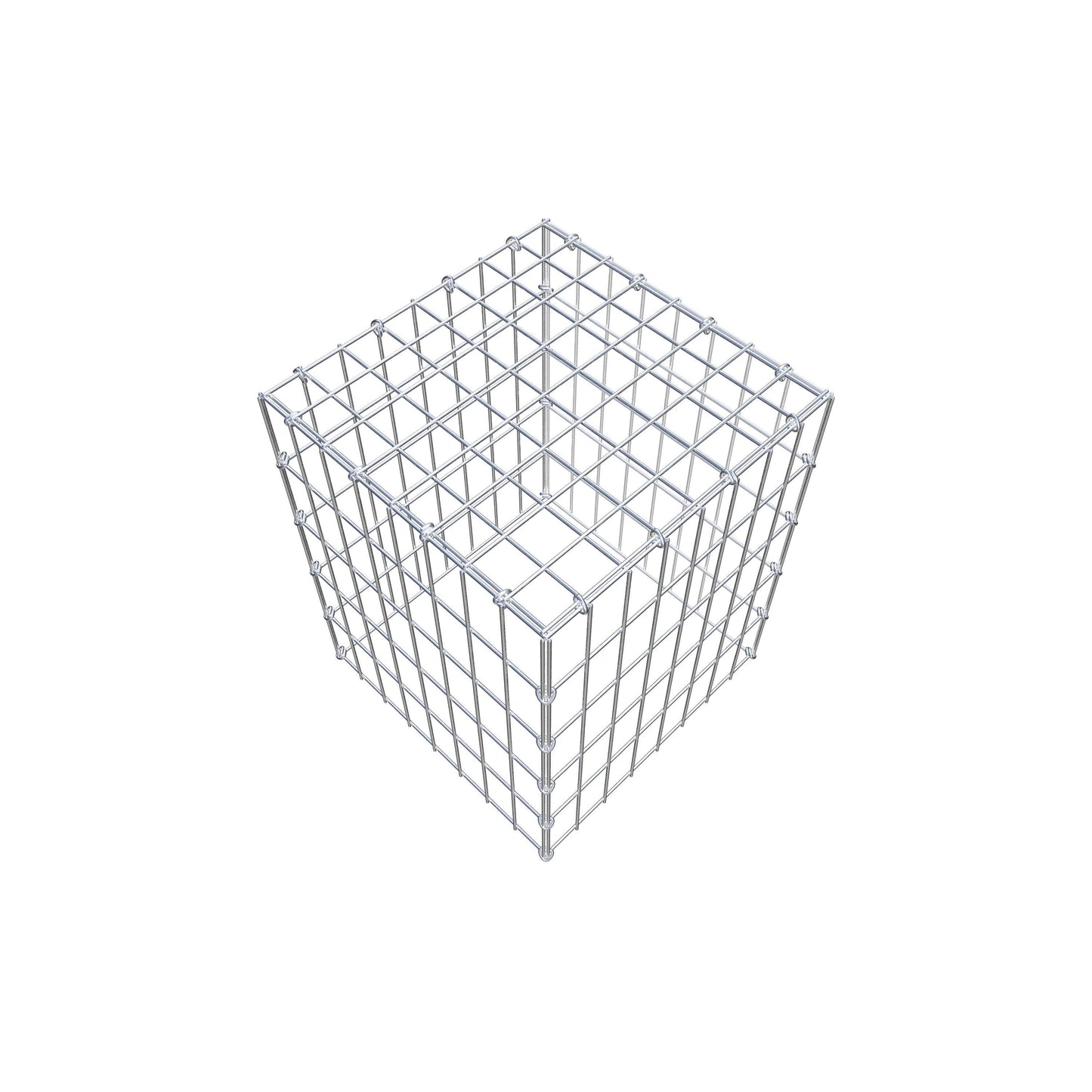 Anbaugabione Typ 3 50 cm x 40 cm x 40 cm (L x H x T), Maschenweite 5 cm x 10 cm, C-Ring