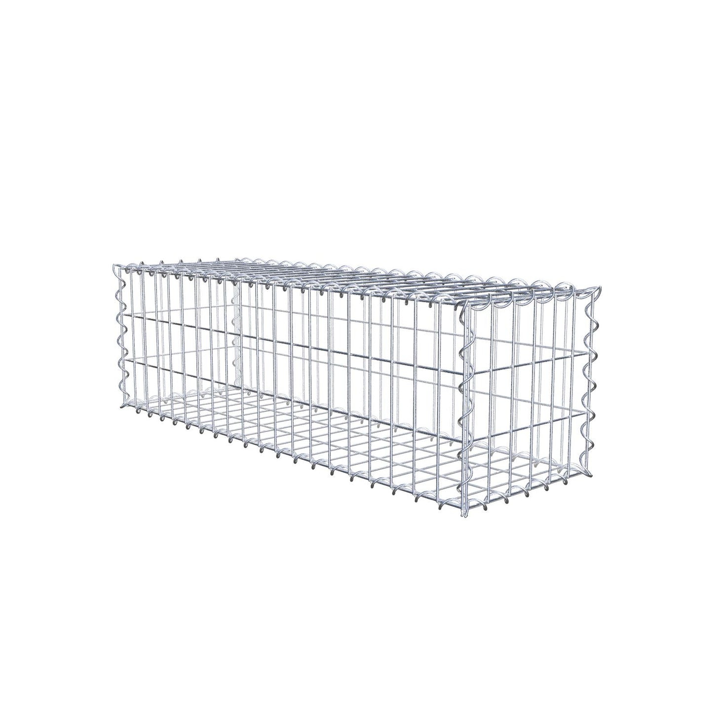 Gabion 100 cm x 30 cm x 30 cm (L x H x P), mailles 5 cm x 10 cm, spirale