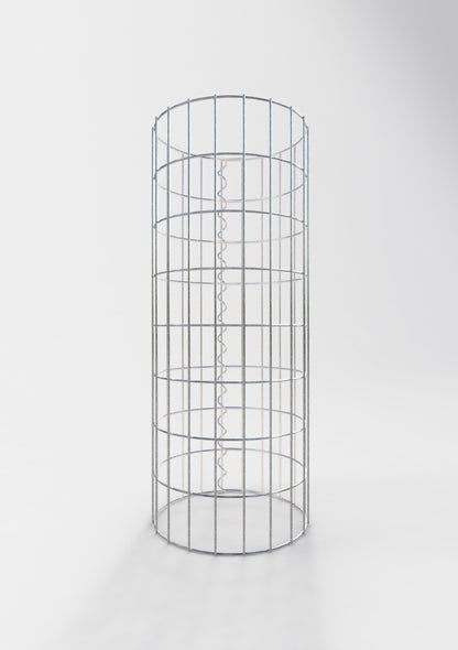 Gabionensäule rund 32 cm Durchmesser, 80 cm Höhe, Maschenweite 5 cm x 10 cm