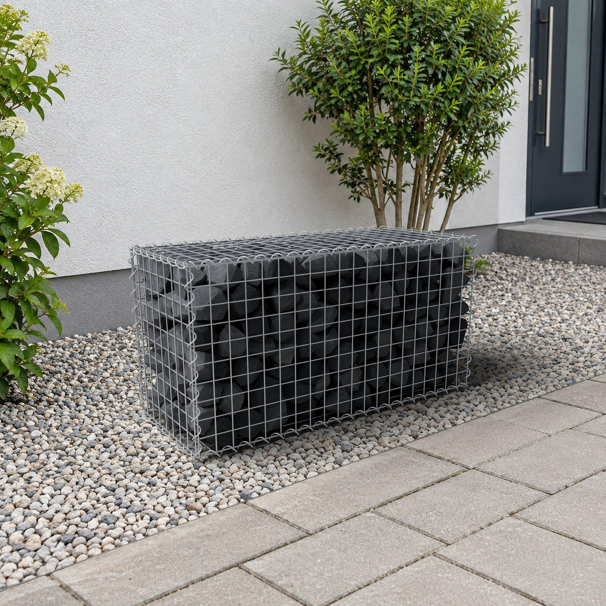 Gabion 100 cm x 50 cm x 40 cm (L x H x D), maskestørrelse 5 cm x 5 cm, spiral