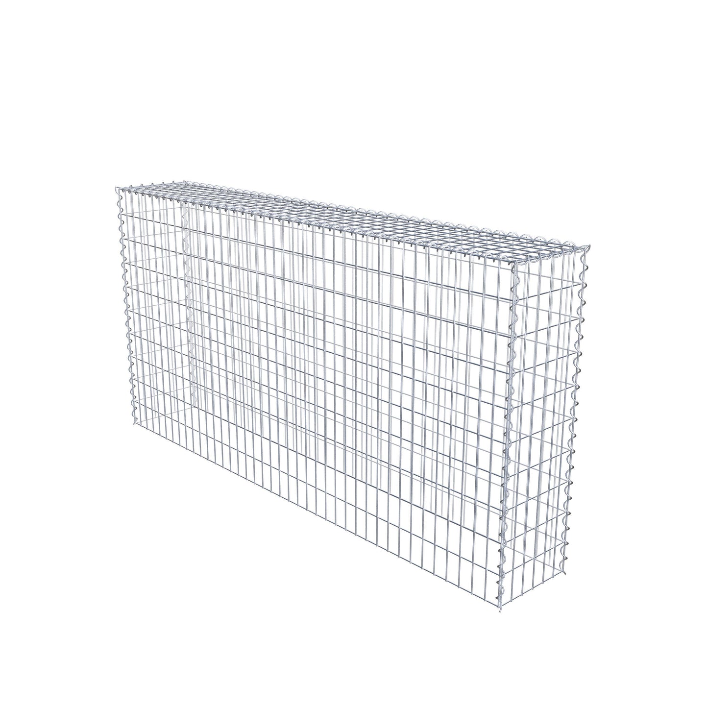 Gabião tipo 3 200 cm x 100 cm x 30 cm (C x A x P), malhagem 5 cm x 10 cm, espiral