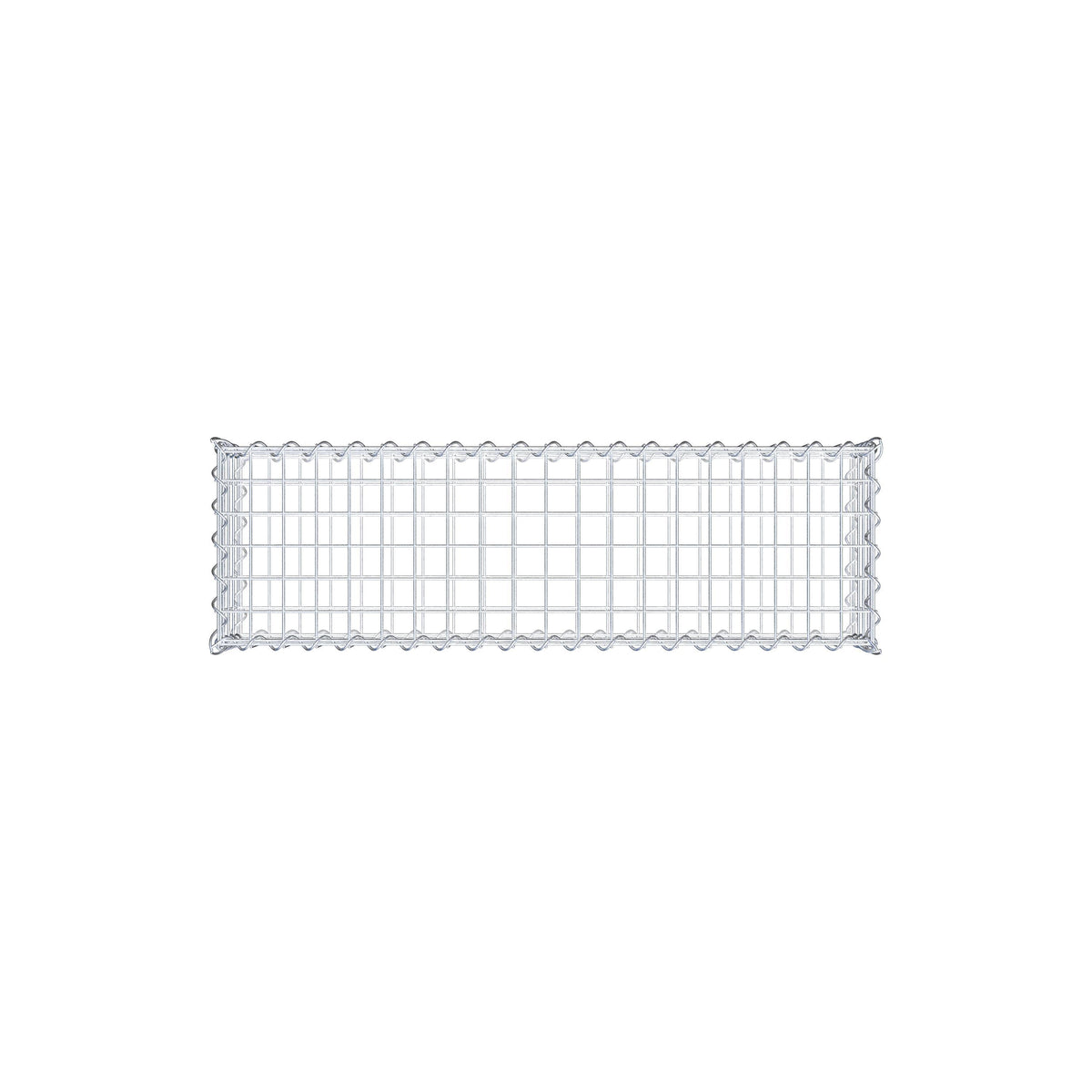 Gabbione 100 cm x 20 cm x 30 cm (L x H x P), maglia 5 cm x 5 cm, spirale