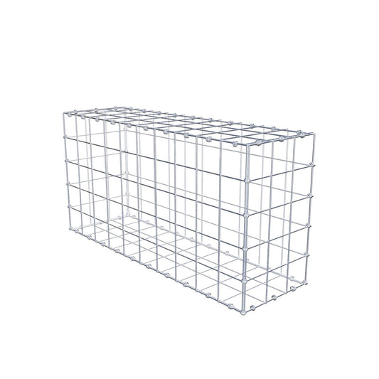Gabião 100 cm x 50 cm x 30 cm (C x A x P), malhagem 10 x 10 cm, anel espiral
