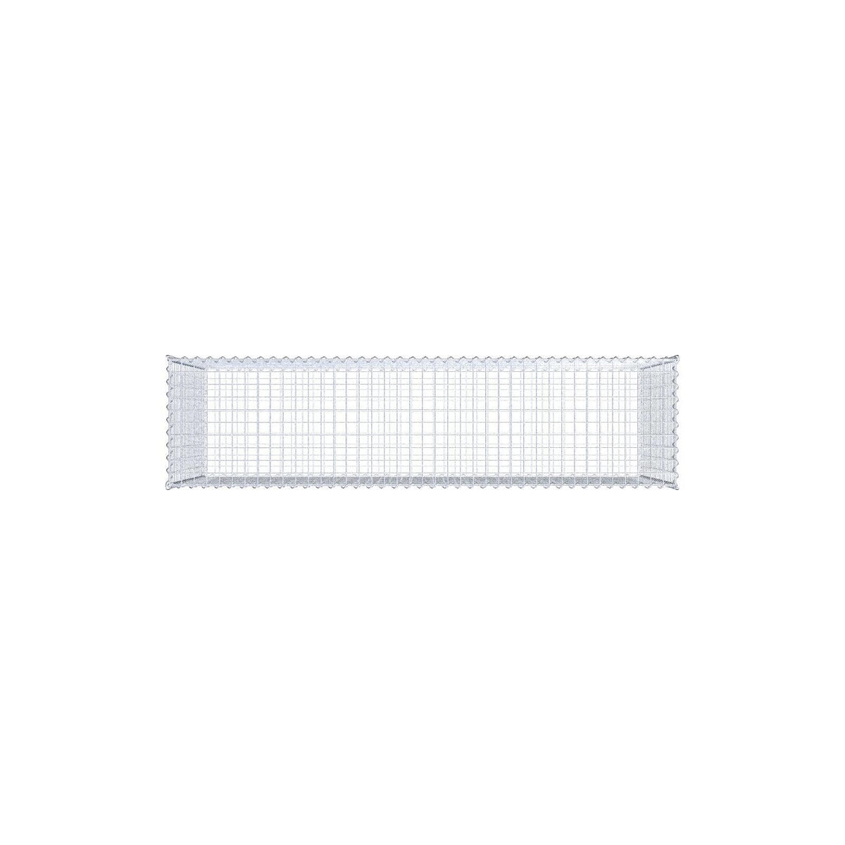 Gabion 200 cm x 100 cm x 50 cm (L x H x D), mesh size 5 cm x 5 cm, spiral