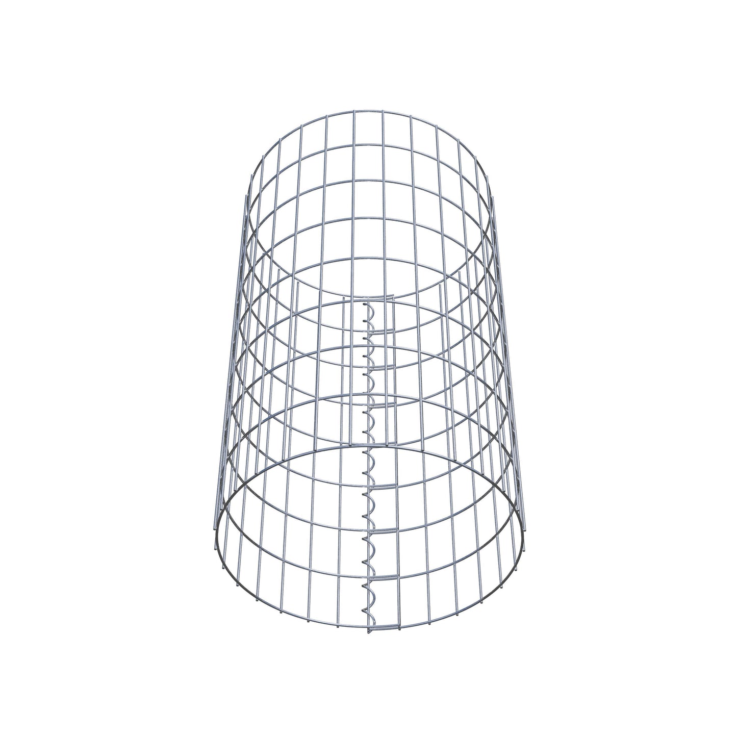 Colonna gabbionata rotonda di 47 cm di diametro, 80 cm di altezza, maglia 5 cm x 10 cm