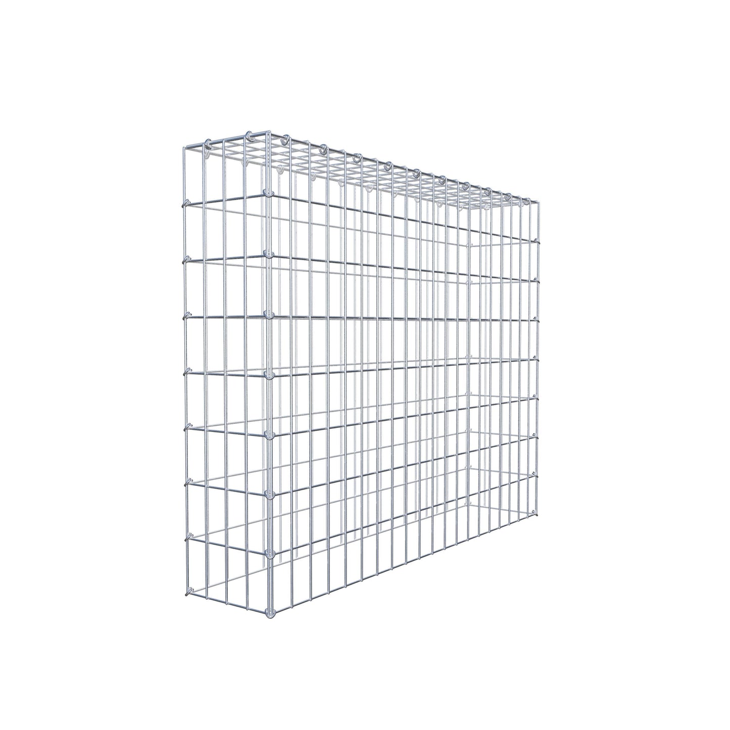 Gabião Tipo 3 100 cm x 80 cm x 20 cm (C x A x P), malhagem 5 cm x 10 cm, anel C