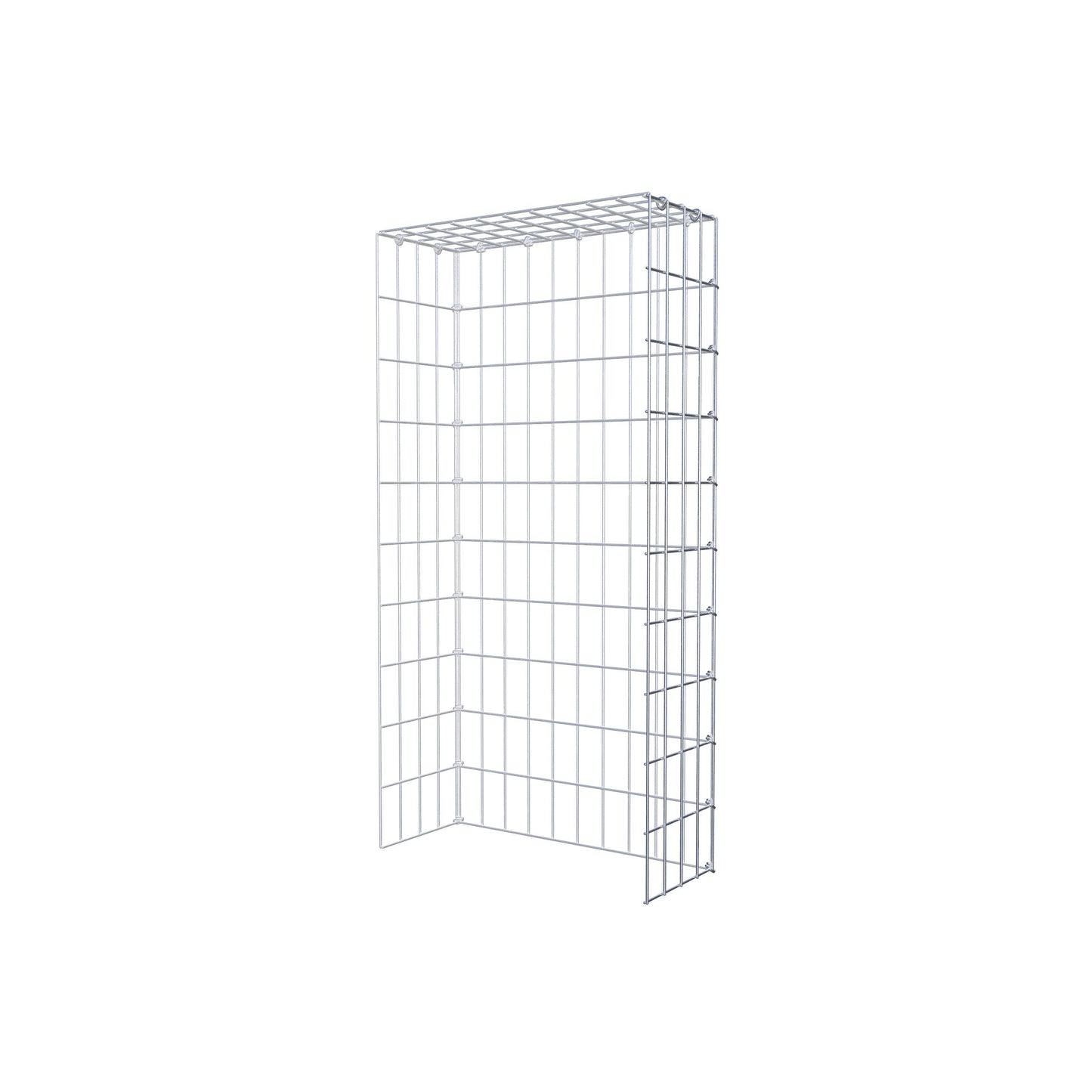 Anbaugabione Typ 4 100 cm x 20 cm x 50 cm (L x H x T), Maschenweite 5 cm x 10 cm, C-Ring