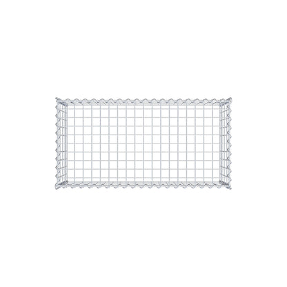 Gabion rapporté type 3 100 cm x 40 cm x 50 cm (L x H x P), mailles 5 cm x 10 cm, spirale