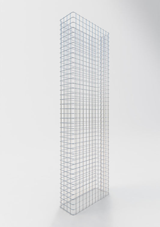 Clôture en gabion Longueur 62 cm, hauteur 160 cm, profondeur 22 cm, mailles 5 x 5 cm