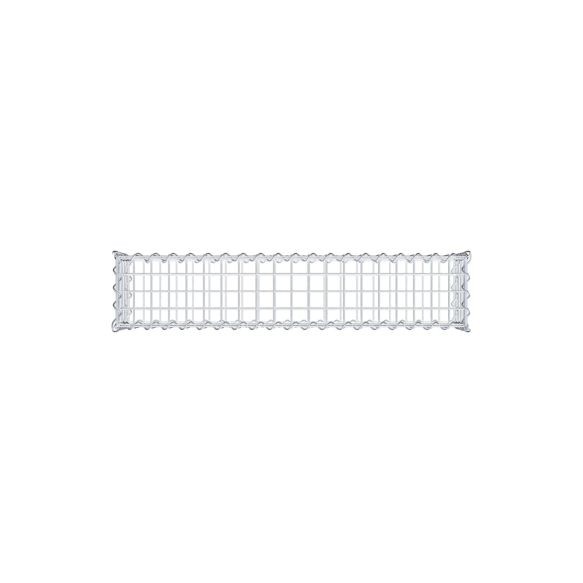 Gabione 100 cm x 20 cm x 20 cm (L x H x T), Maschenweite 5 cm x 5 cm, Spirale