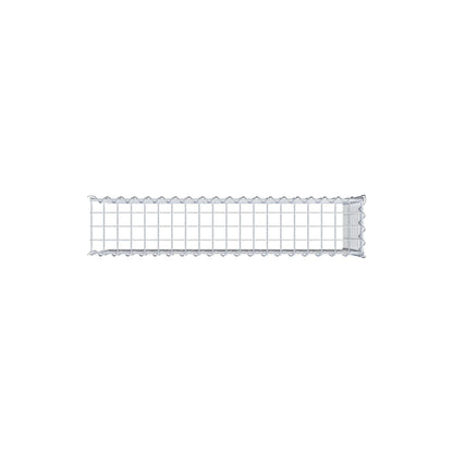Gavión adulto tipo 4 100 cm x 50 cm x 20 cm (largo x alto x profundidad), tamaño de malla 5 cm x 5 cm, espiral