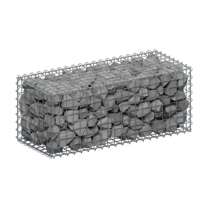 Gabbione 100 cm x 40 cm x 40 cm (L x H x P), maglia 5 cm x 5 cm, spirale