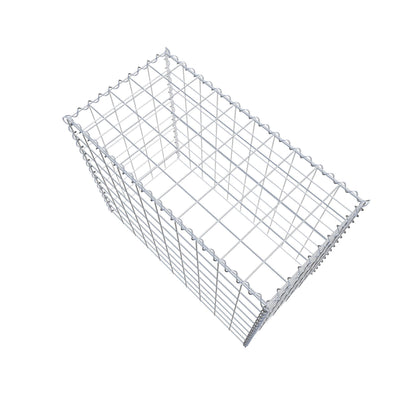Gabião Tipo 3 100 cm x 80 cm x 50 cm (C x A x P), malhagem 10 cm x 10 cm, espiral