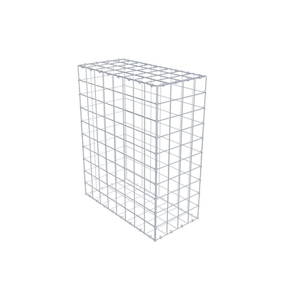 Gabione 100 cm x 80 cm x 40 cm (L x H x T), Maschenweite 10 cm x 10 cm, C-Ring