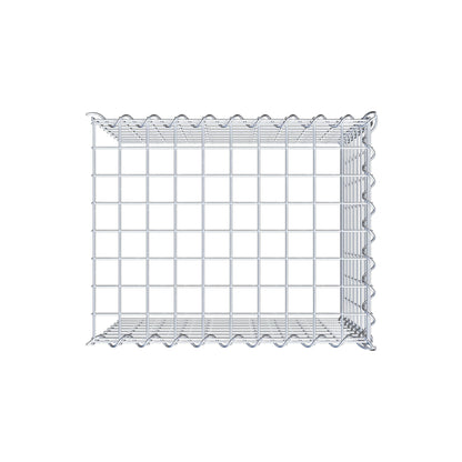 Anbaugabione Typ 4 50 cm x 40 cm x 40 cm (L x H x T), Maschenweite 5 cm x 5 cm, Spirale