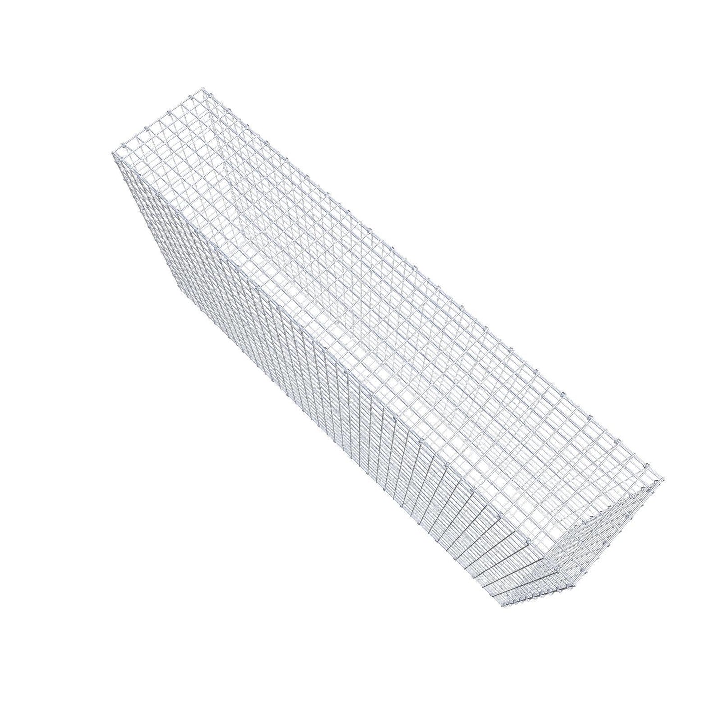 Gabbione 200 cm x 100 cm x 40 cm (L x H x P), maglia 5 x 5 cm, anello a spirale