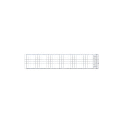 Fourche rapportée type 4 200 cm x 100 cm x 40 cm (L x H x P), mailles 5 cm x 10 cm, anneau en C