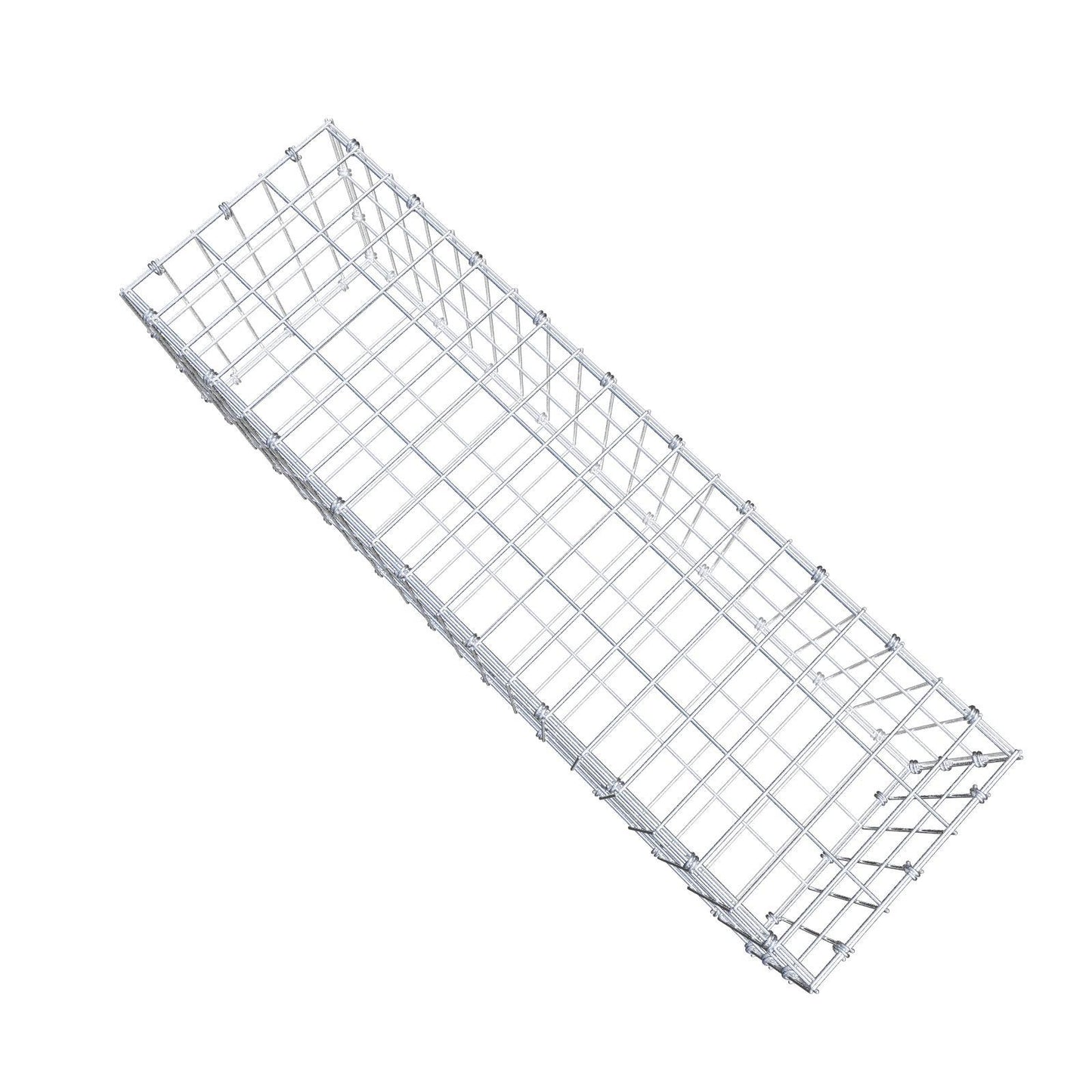 Gabione 100 cm x 30 cm x 30 cm (L x H x T), Maschenweite 5 x 10 cm, Spiralring