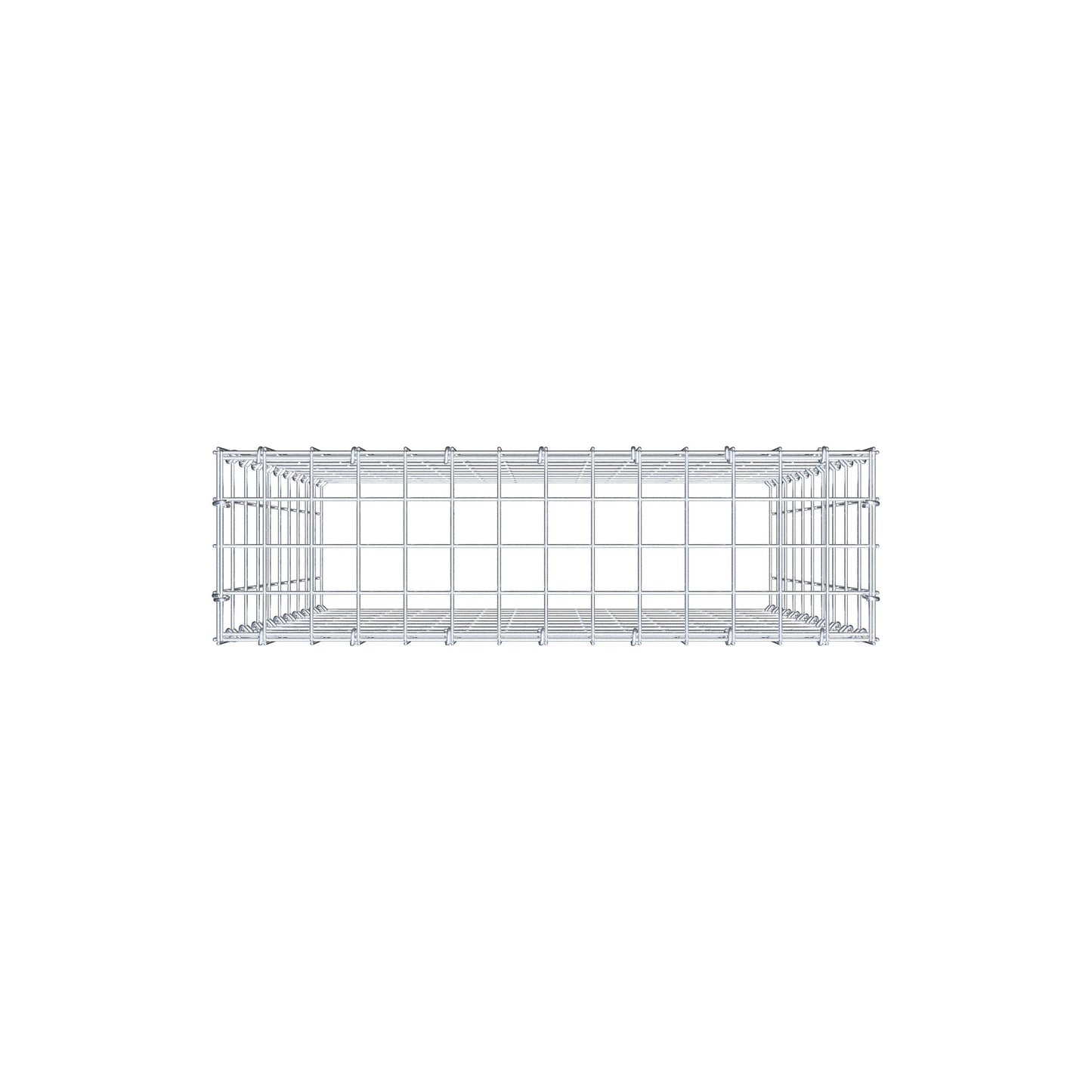 Anbaugabione Typ 3 100 cm x 70 cm x 20 cm (L x H x T), Maschenweite 5 cm x 10 cm, C-Ring