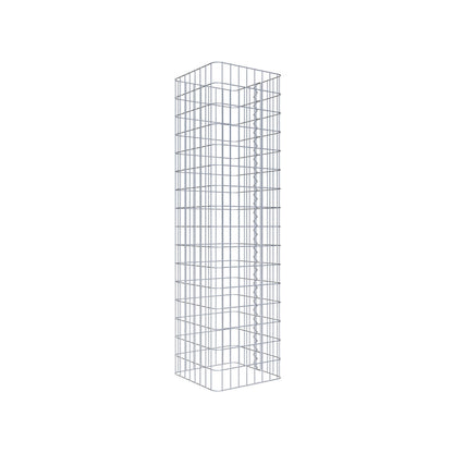 Gabion column square 42 cm x 42 cm, 160 cm height, MW 5 cm x 10 cm