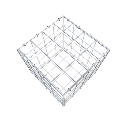 Gabbione 40 cm x 40 cm x 40 cm (L x H x P), maglia 10 cm x 10 cm, anello a C