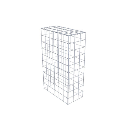 Gavión complementario de tipo 3 100 cm x 60 cm x 30 cm (L x A x P), malla 10 cm x 10 cm, anillo en C