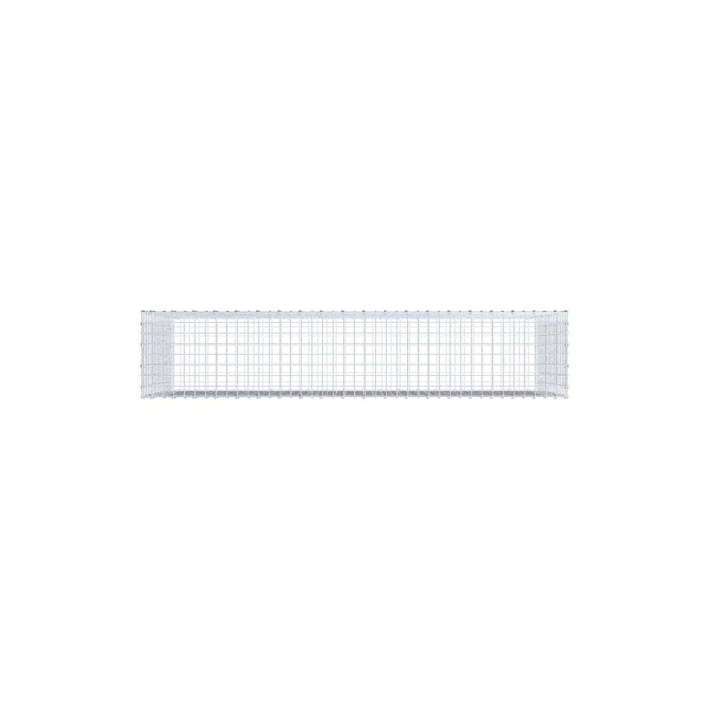 Gabbione 200 cm x 100 cm x 40 cm (L x H x P), maglia 5 x 5 cm, anello a spirale