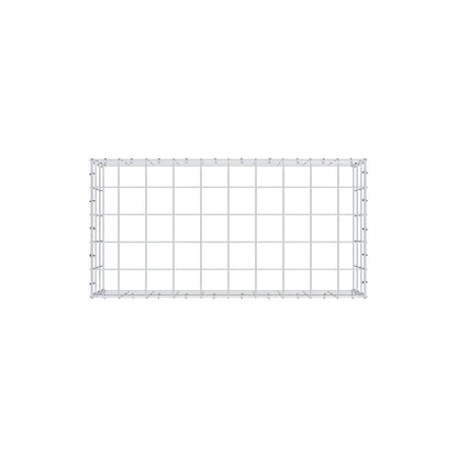 Monteret gabion type 3 100 cm x 30 cm x 50 cm (L x H x D), maskestørrelse 10 cm x 10 cm, C-ring