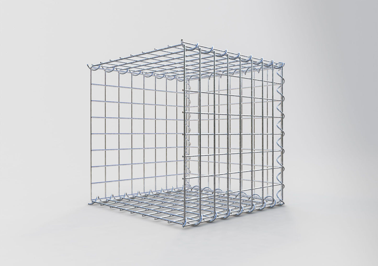 Gavión complementario tipo 2 40 cm x 40 cm x 40 cm (L x A x P), malla 5 cm x 5 cm, espiral