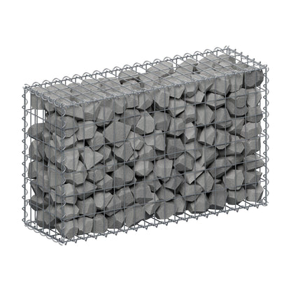 Gabião 100 cm x 60 cm x 30 cm (C x A x P), malhagem 5 cm x 10 cm, espiral