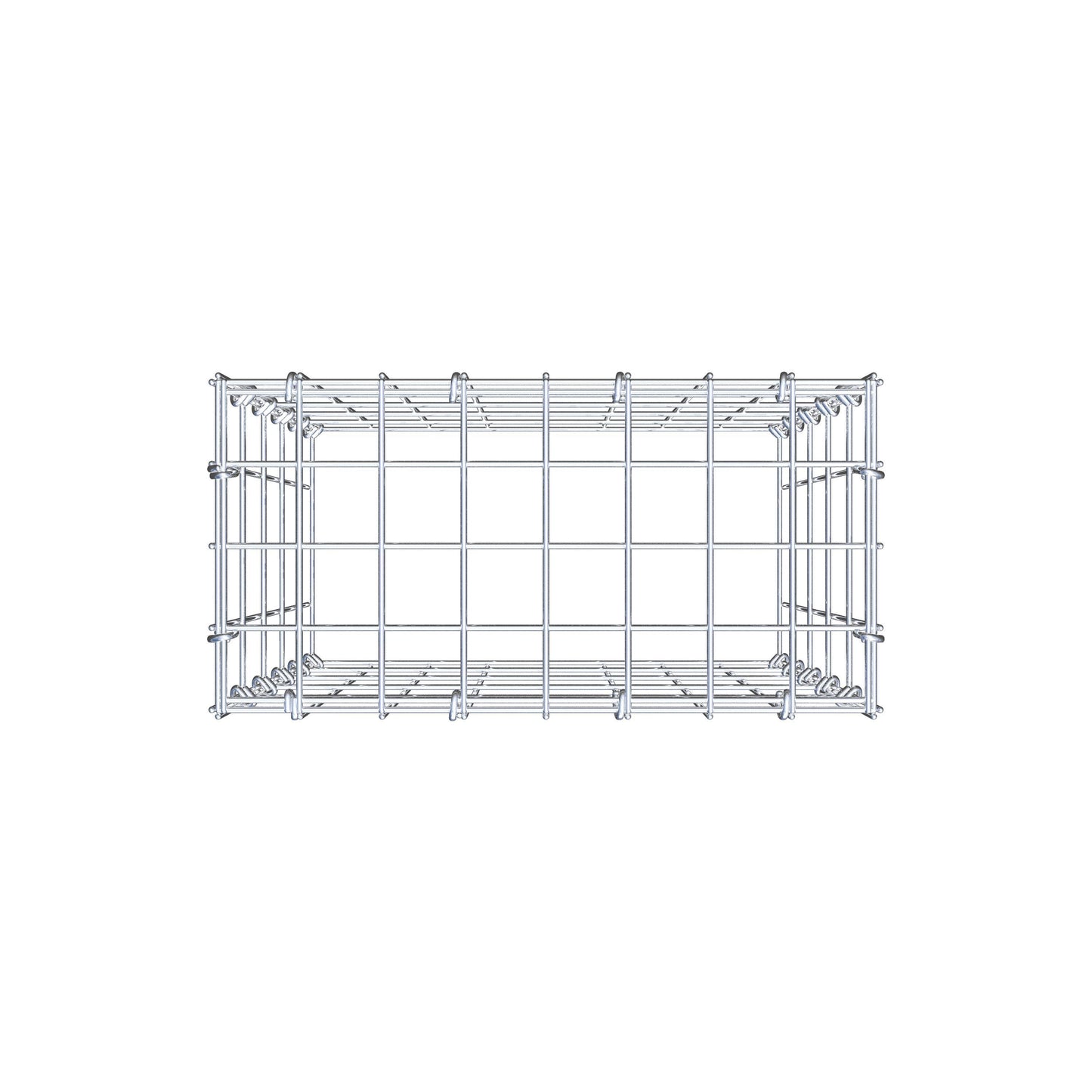 Anbaugabione Typ 3 50 cm x 40 cm x 20 cm (L x H x T), Maschenweite 5 cm x 10 cm, C-Ring