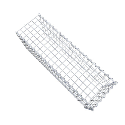 Aangebouwde schanskorf type 4 100 cm x 40 cm x 30 cm (L x H x D), maaswijdte 5 cm x 10 cm, spiraal