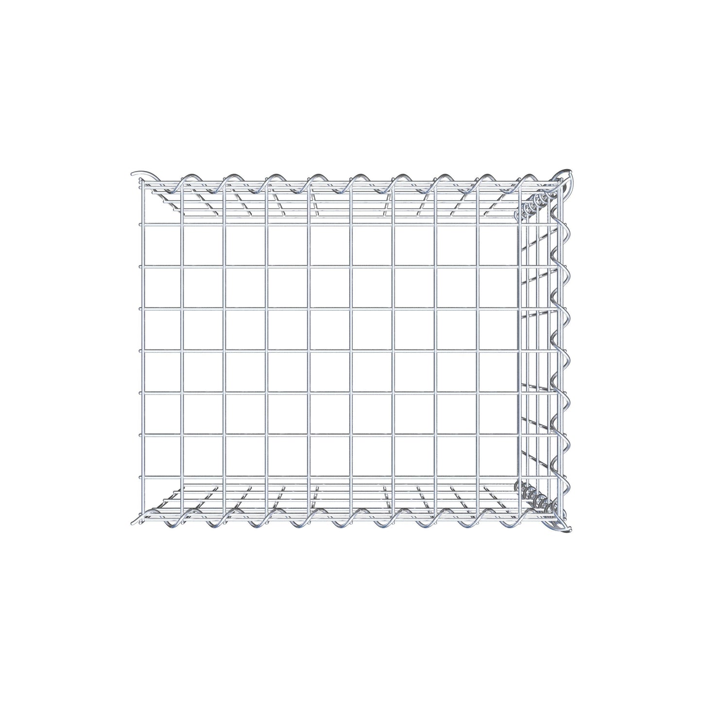Gabbione aggiuntivo tipo 4 50 cm x 40 cm x 40 cm (L x H x P), dimensione maglia 5 cm x 10 cm, a spirale