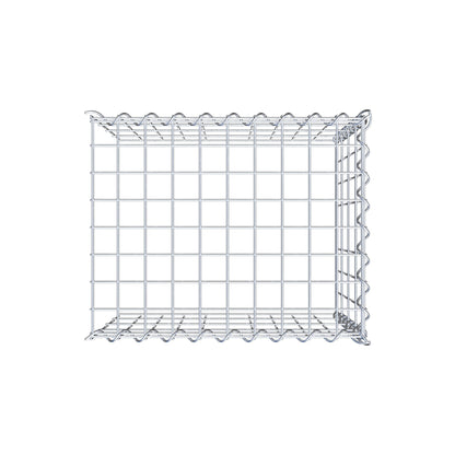 Gabbione aggiuntivo tipo 4 50 cm x 40 cm x 40 cm (L x H x P), dimensione maglia 5 cm x 10 cm, a spirale