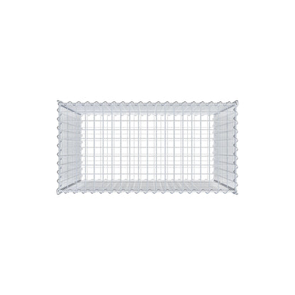 Gabion 100 cm x 100 cm x 50 cm (L x H x P), mailles 5 cm x 5 cm, spirale
